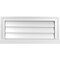 Ekena Millwork Vertical Surface Mount PVC Gable Vent w/ 2"W x 2"H , Brickmould Sill Frame, 26"W x 12"H GVPVE26X1203SN - alternate 1